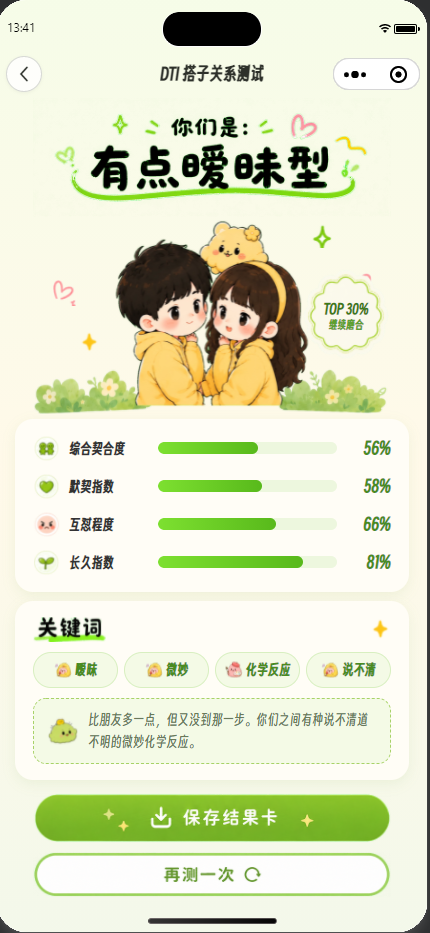 DTI 搭子关系测试小程序 展示图 5
